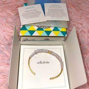 Stella & Dot Wisten Feather Cuff Bracelet